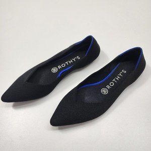 Rothy's The Point Sleek Pointed-toe flat Black Shoes